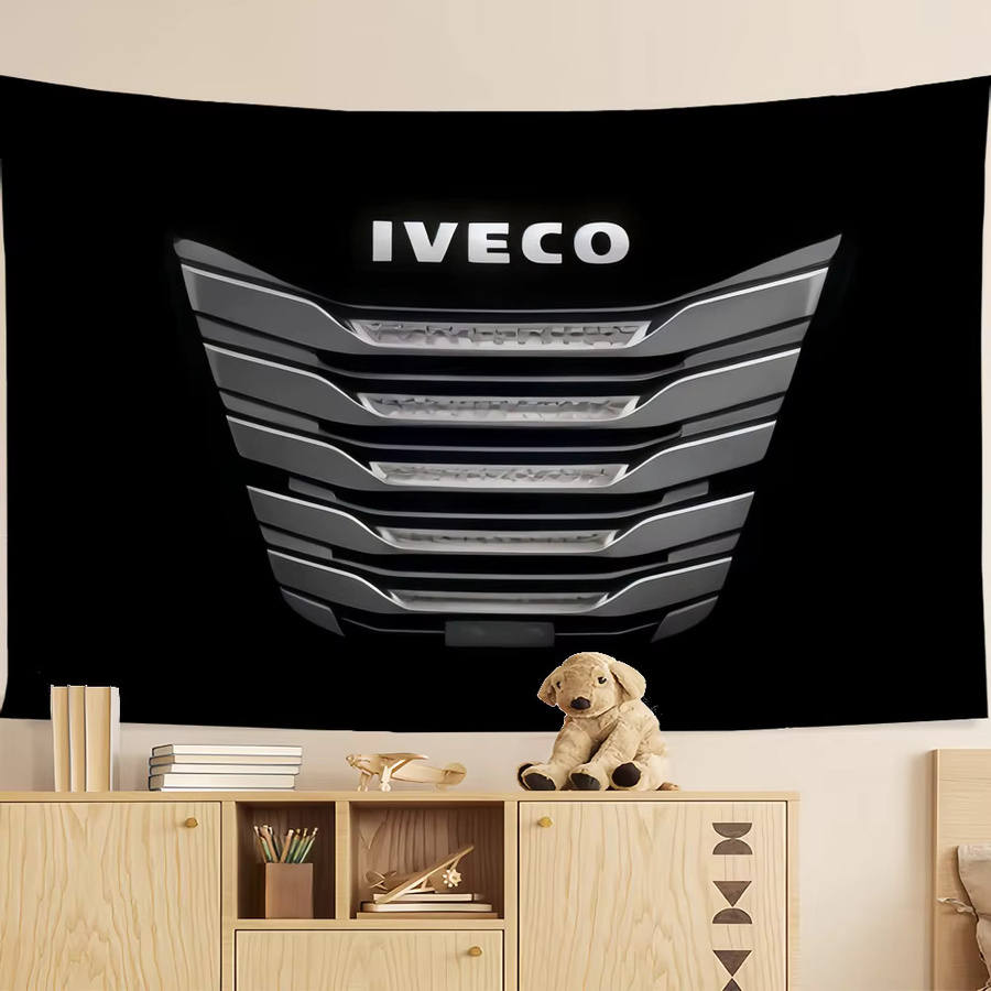Dekorative Kunst-Flagge i-IVECO in Schwarz, B/H: 60,0 x 40,0 cm - Bild 2