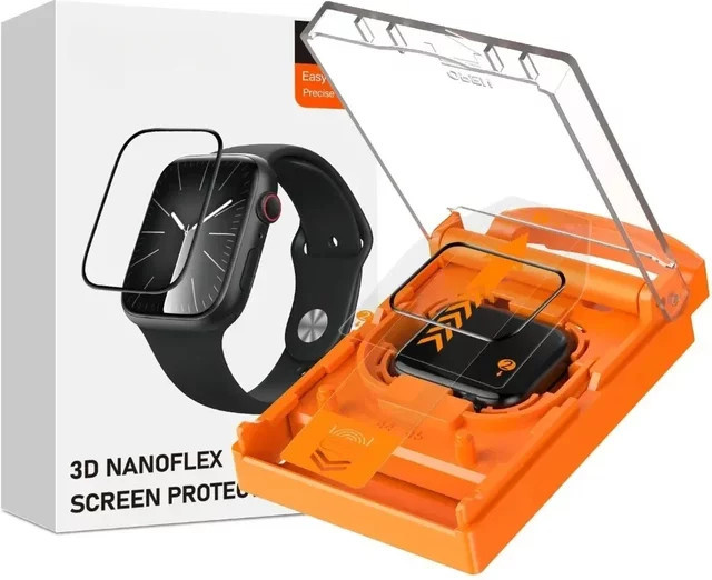 CAOWTAN Keramik-Displayschutzfolie für Apple Watch Ultra 2, Serie 10, 9, 8, 7, 6, SE (Farbe: transparent) - Bild 1