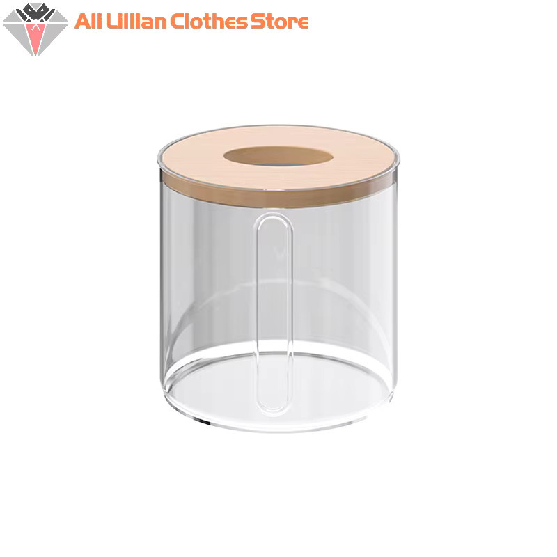 WHPHous Tissue Box aus Acryl in Grau und Transparent zur Aufbewahrung von Servietten und Fernbedienungen - Bild 3