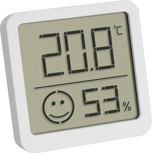 TFA Dostmann Solo Digitales Thermo-Hygrometer mit Komfortzone in Weiß 30.5053.02 - Bild 1