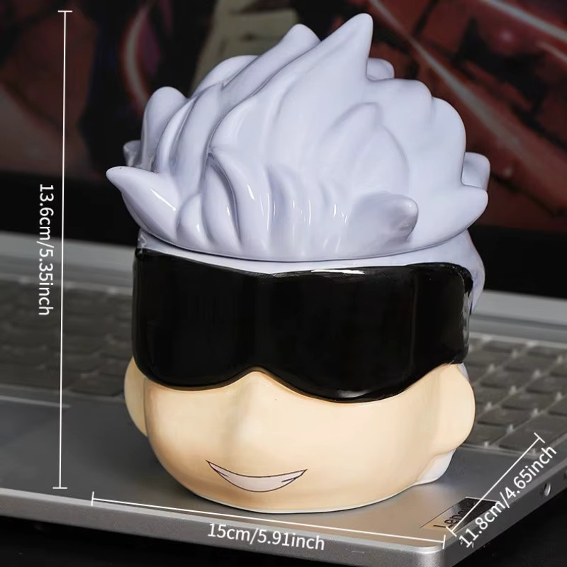 Jujutsu Kaisen Keramiktasse mit Deckel Satoru Gojo und Geto Suguru Design in Multicolour - Bild 4