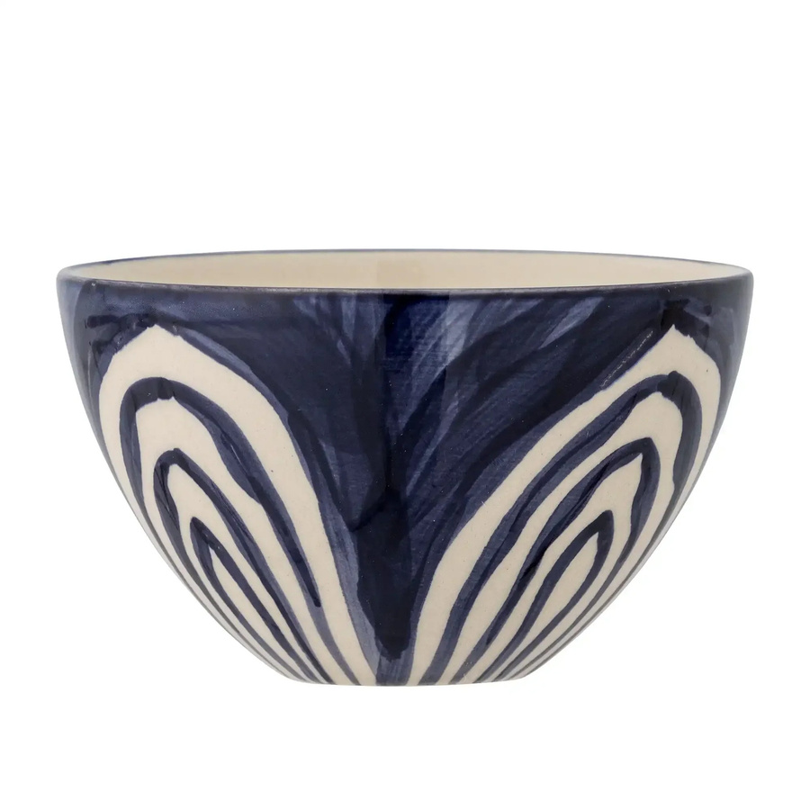 Bloomingville Schale Shama aus Steingut in Blau, Durchmesser: 12 cm - Bild 1