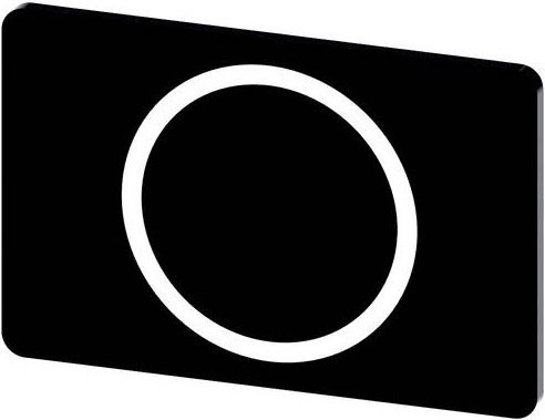 Siemens Bezeichnungsschild 3SU1900-0AD16-0QA0 aus Kunststoff in Schwarz und Weiß, 10 Stück - Bild 1