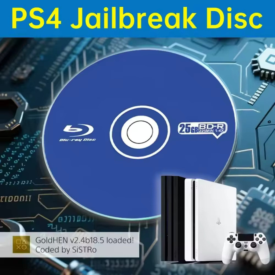 Gryan Jailbreak Gold-Disc für PS4 Version 12.52 mit Bootfähiger Eject-Payload und Homebrew Support - Bild 4