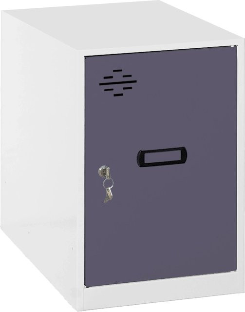 PROREGAL Schließfachwürfel AMEGO Spind Garderobe aus Metall in Anthrazit-Weiß H x B x T: 57,5 x 40 x 50 cm - Bild 1