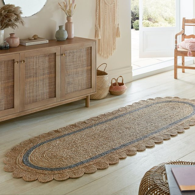 Jute Läufer Kadima Design Braun-Grau B/T/H: 80 x 230 cm - Bild 1