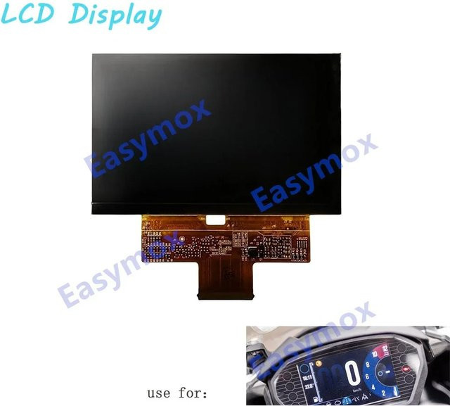 Easymox Original LCD-Display für Triumph Street Triple 765Rs und Tiger 800 1200 XCA XR XLX XRT XRX XRXL in Schwarz - Bild 1