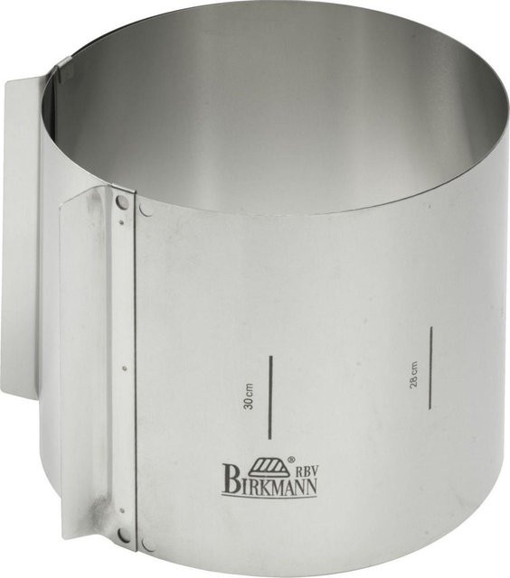 Birkmann Tortenring Easy Baking aus Edelstahl, rund, silber, Durchmesser: 15 cm - Bild 1
