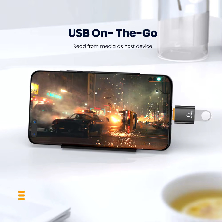 NNBILI USB-C auf USB 3.0 OTG Adapter, USB-C Buchse auf USB-A Stecker Konverter in Schwarz - Bild 4
