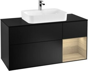V&B Waschtischunterschrank Finion in Blau, B/T/H: 120 x 50,1 x 50,1 cm - Bild 1