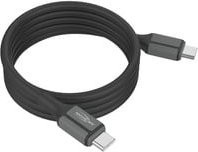 Ansmann Silikonkabel USB-C auf USB-C in Schwarz, Länge: 60 cm - Bild 1