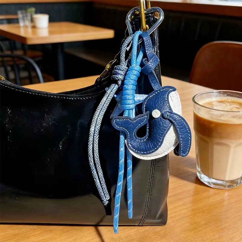Yogodlns Blauwal-Anhänger, Seestern Wal, Schlüsselanhänger - Bild 3
