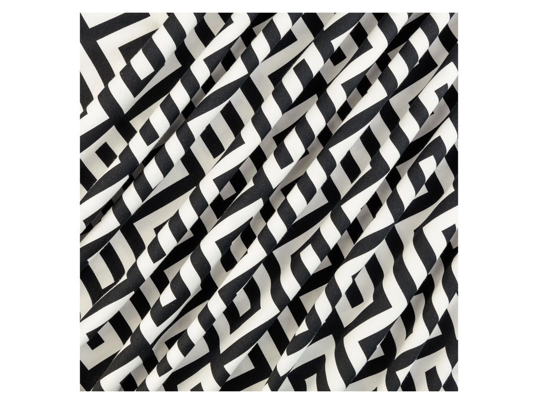 LIVARNO HOME Mako-Satin Bettwäsche Baumwolle Graphic Schwarz Weiß B/T/H: 135 x 200 cm, Kopfkissenbezug 80 x 80 cm - Bild 3