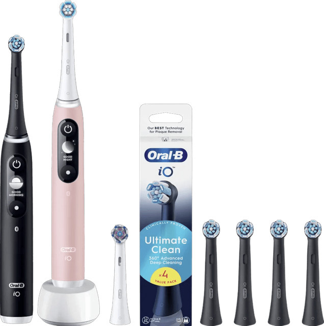 Oral-B iO Series 6N Doppelpack, Schwarz, Rosa, Unisex - Bild 1