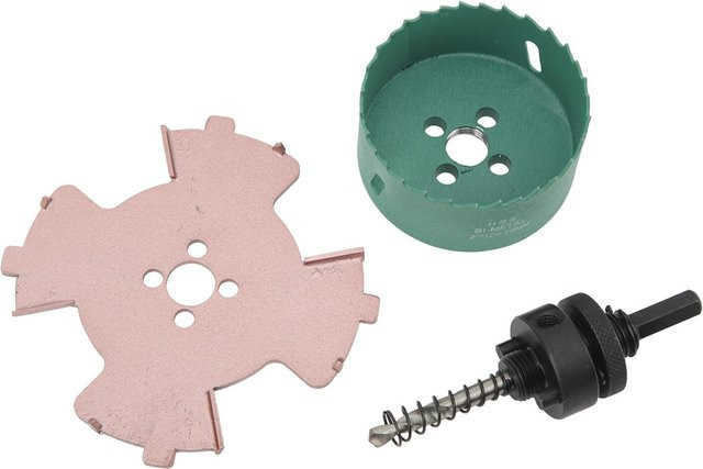 TOMTOP JMS Randloser Spotlight-Lochöffner aus Edelstahl mit Sechskantschaft und Zentrumspositionierungsbohrer, Durchmesser: 75 mm, Mehrfarbig - Bild 1