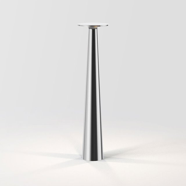 IP44 Lix Skinny LED-Tischleuchte in Chrom mit Akku und Steckernetzteil, dimmbar und Touch-Bedienung - Bild 1