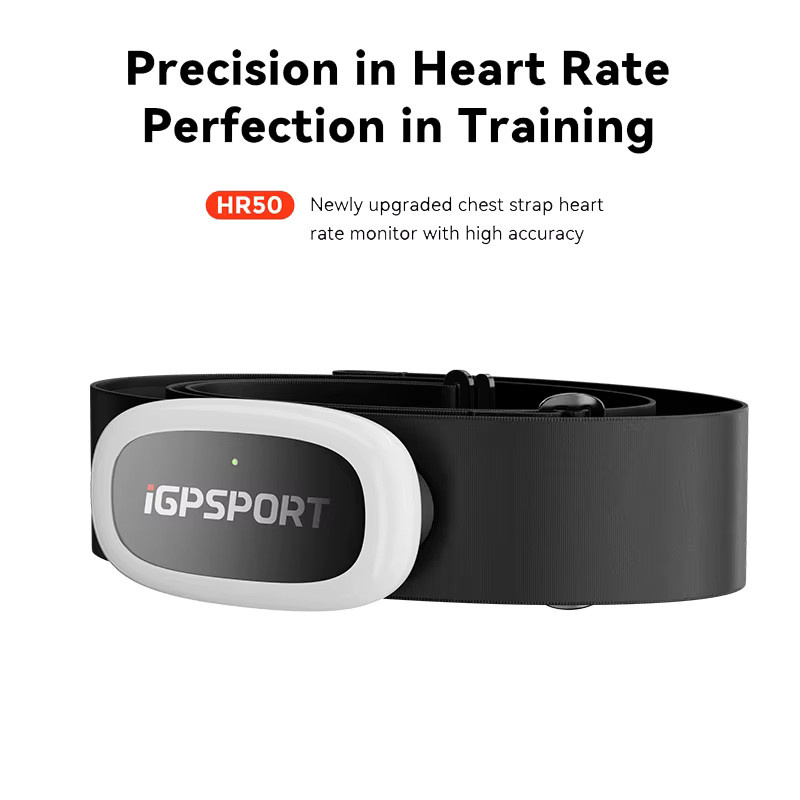 IGPSPORT Smart Sensor Kit mit Cadence CAD70, Speed SPD70 und Herzfrequenzmessern HR50 Brustgurt sowie HR70 Armband in Schwarz für Fahrradcomputer, Radfahren und Laufen - Bild 4