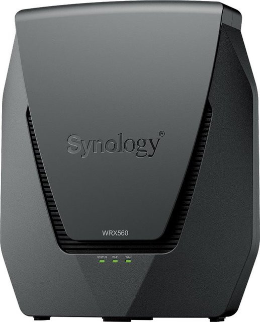 Synology WRX560 Wi-Fi 6 Mesh Router Dual-Band in Schwarz mit 4-Port-Switch und 2,5 GigE WAN-Ports - Bild 1