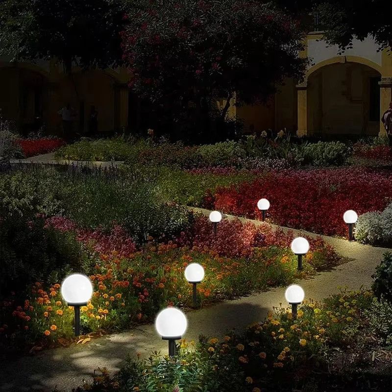 Solarbetriebene LED Kugellichter aus ABS für die Gartendekoration im Außenbereich - Bild 5