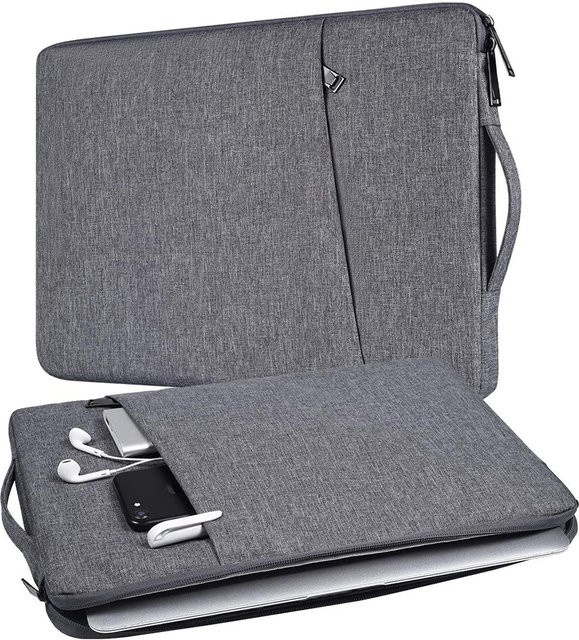 Apple Laptop-Schutzhülle als Handtasche für MacBook Air 13 und 15 sowie MacBook Pro 14 und 16 in Grau - Bild 1