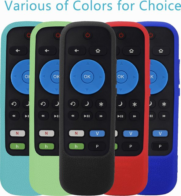 Silikon-Schutzhülle für TCL Roku TV Streaming Stick 3600R 3800/3900 Fernbedienung in Schwarz von hononjo - Bild 1