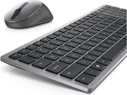 Dell Multi-Device KM7120W Tastatur-und-Maus-Set kabellos mit 2,4 GHz und Bluetooth 5,0 QWERTY Pan-Nordic Titan Gray - Bild 1