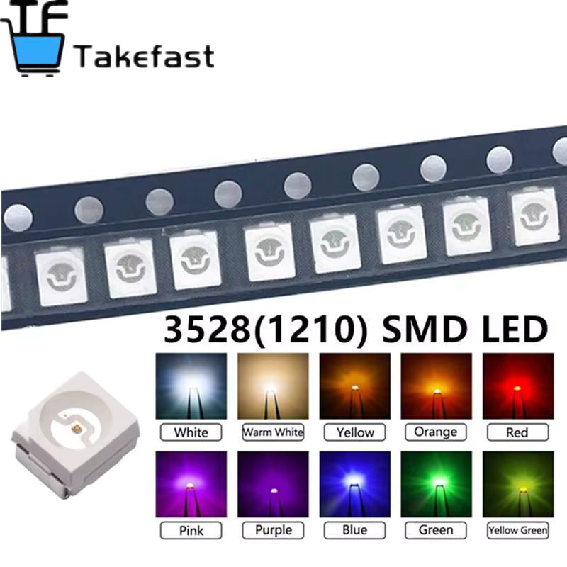 XIASONGXIN LIGHT SMD LED Dioden Set 3528 1210 Typ 100 Stück in verschiedenen Farben RGB - Bild 2