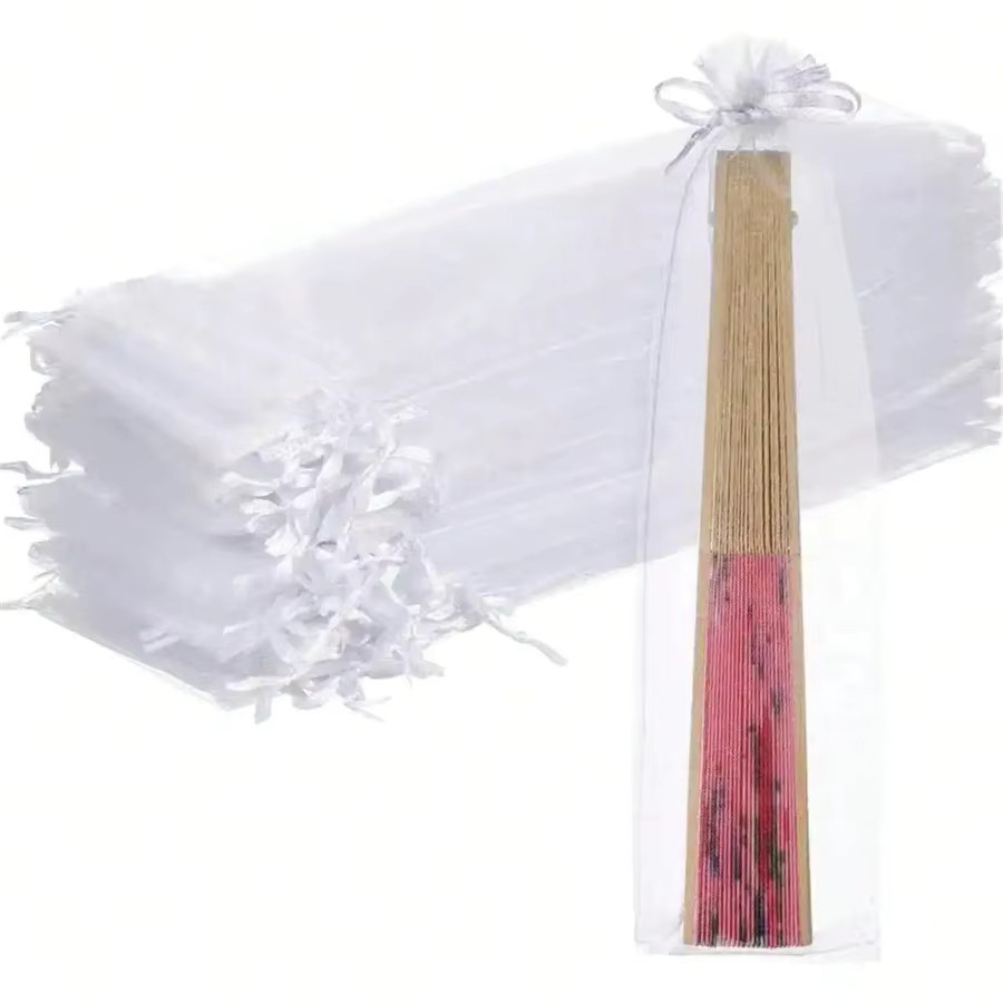 Organzabeutel mit Kordelzug für Geschenke, Schmuck und Hochzeiten - Bild 3