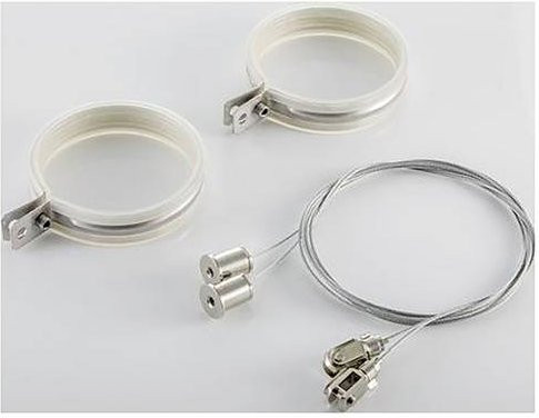 Pracht Montagesatz Befestigungsset aus Metall in Silber, 2 Stück - Bild 1