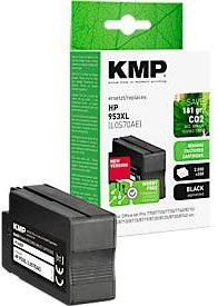 KMP Tintenpatrone schwarz ersetzt HP 953XL L0S70AE mit bis zu 2300 Seiten Reichweite - Bild 1