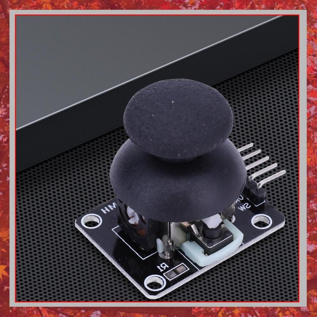 ATUOTIN Zweiachsiger XY-Joystick Breakout-Modul KY-02 Spielsteuerungs-Sensor in Schwarz - Bild 1