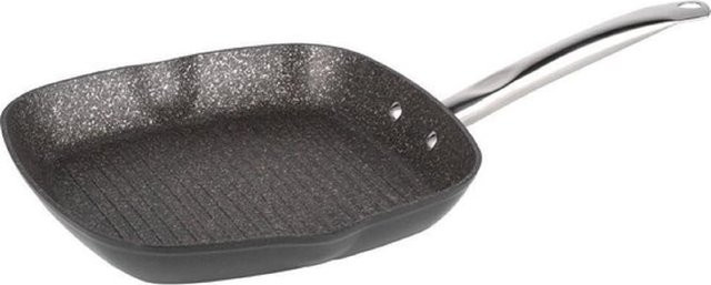 Michelino Grillpfanne aus Aluminium in Schwarz mit Antihaftbeschichtung, Durchmesser: 28 cm - Bild 1