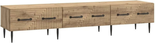 vidaXL TV-Schrank Artisan-Eiche in Braun mit Mid-Century Design, B/T/H: 147 x 34,5 x 30 cm - Bild 1
