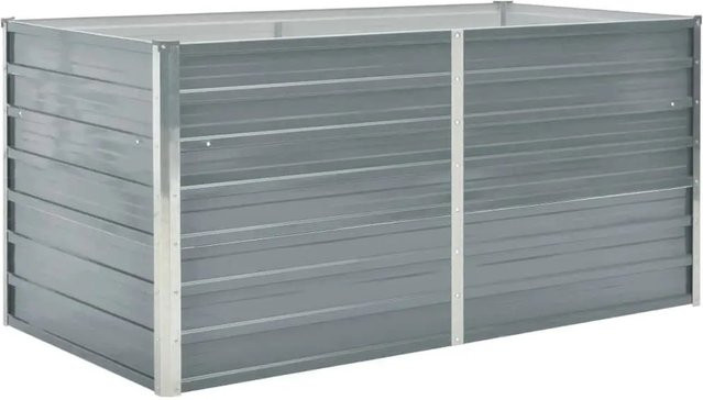 Furnicato Hochbeet aus verzinktem Stahl in Grau, B/T/H: 160 x 80 x 77 cm - Bild 1