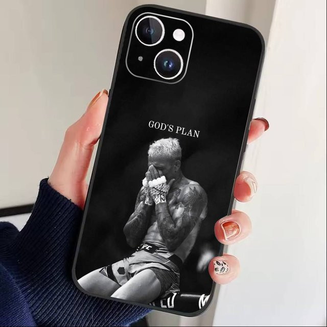 U-Ufc Charles Oliveira Handyhülle aus weichem Silikon für iPhone 17, 16, 15, 14, 13, 12 Plus, Max und Pro Max in Schwarz - Bild 1