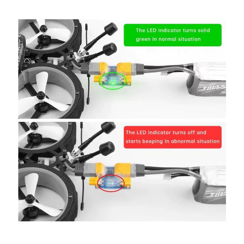 iFlight XT30 und XT60 Stecker mit Anti-Kurzschluss-Schutz in Gelb für FPV Racing Drohnen und Flugzeugmodelle - Bild 2