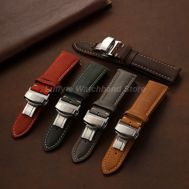 Uhrenarmband luffyte, Crazy Horse-Leder, Herren, Vintage - Bild 1