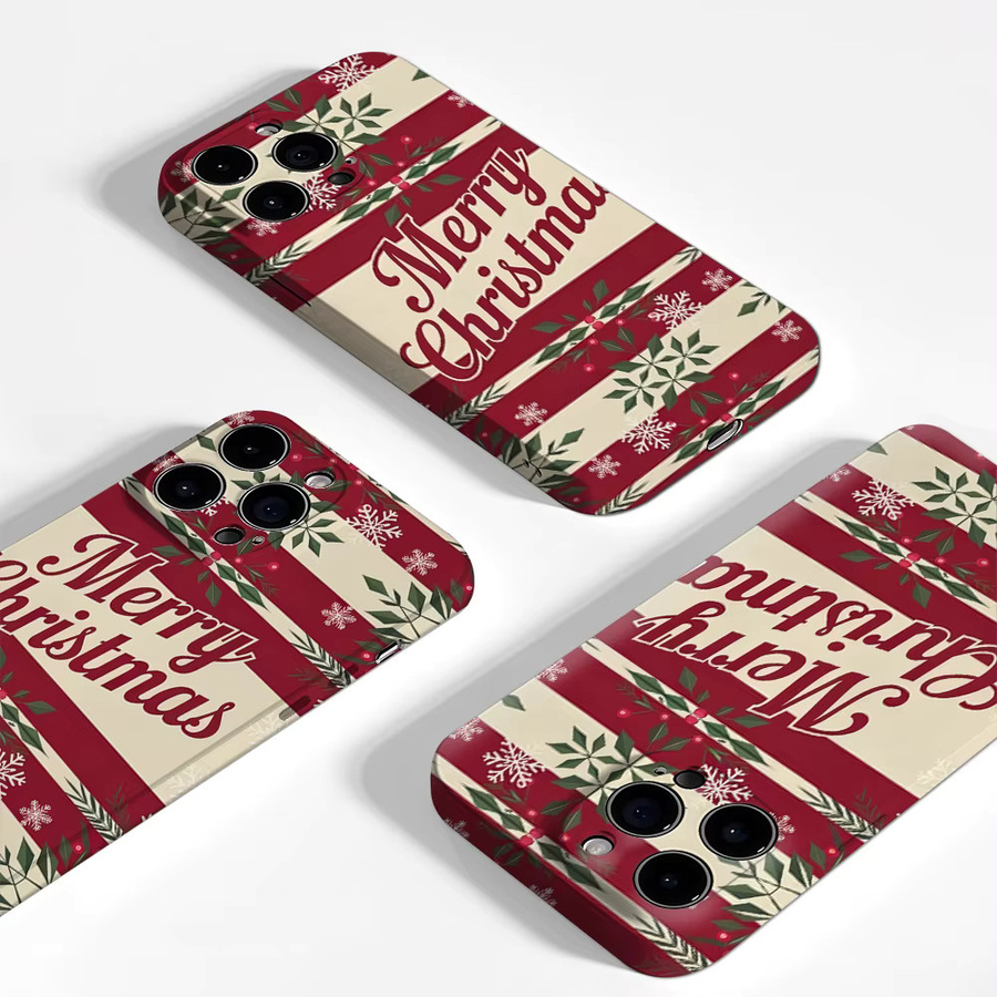 Weihnachtsgrußkarte Handyhülle für Apple iPhone 17 16 15 14 13 12 11 Pro Max Plus mit doppelschichtiger Rückseite in Multicolour - Bild 2