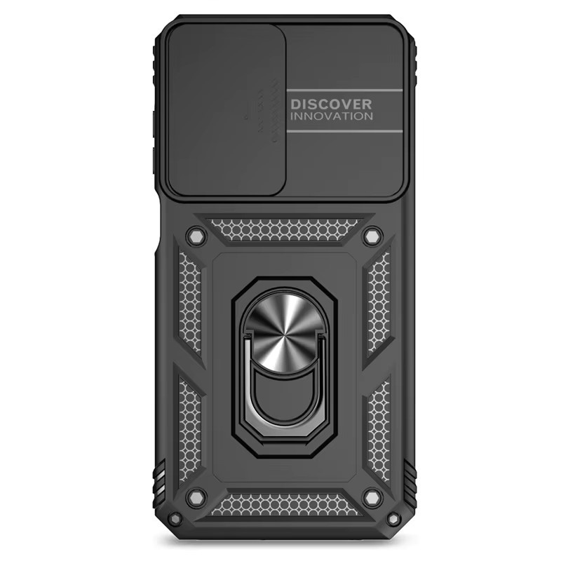 Stoßfeste Schutzhülle mit Kameraobjektiv-Schutz für Samsung Galaxy A-Serie (A13 A23 A33 A53 A73 A22 A32 A52 A72 5G A04S M13 M23 M33 M53) von Gusakov in Schwarz und Gold - Bild 4