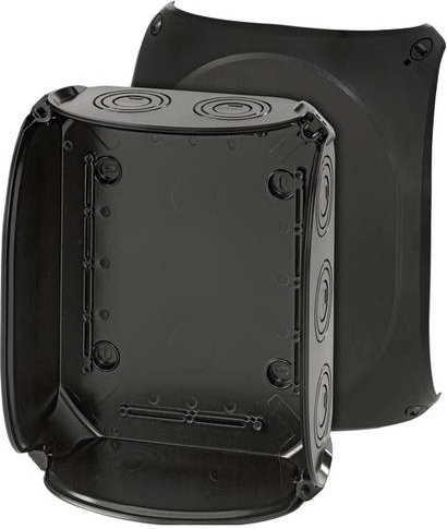 Hensel Abzweigdose 62000070, halogenfrei, plombierbar und witterungsbeständig, Schwarz, B: 20,5 cm, H: 25,5 cm - Bild 1