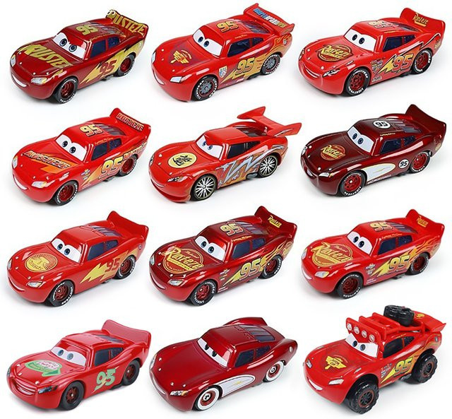 TAKARA TOMY Disney Pixar Cars Lightning McQueen, Spielzeugauto, 1:55, Druckgussmodell - Bild 1