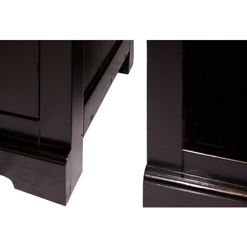 SIT Aktenschrank SAMBA aus Akazienholz in Schwarz, B/H: 98 x 183,5 cm - Bild 3