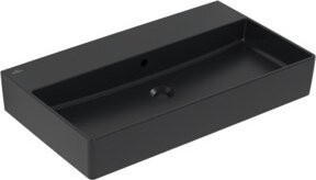 V&B Waschtisch Memento 2.0 in Black Matt mit Überlauf, Breite: 80 cm, Tiefe: 47 cm - Bild 1