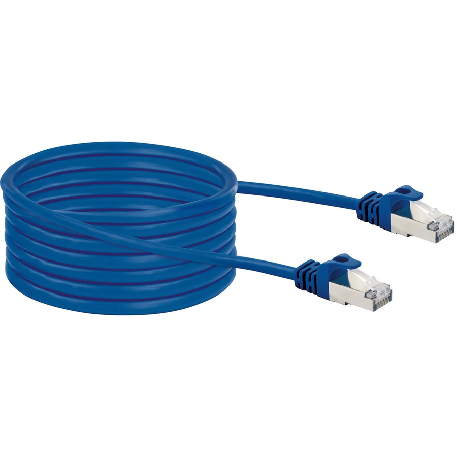 Schwaiger CAT8 Ethernet LAN Netzwerkkabel S/FTP Blau 10 m - Bild 2
