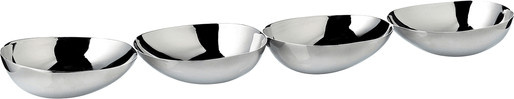 Edzard Snackschale Luma 4er-Set in Silber - Bild 1