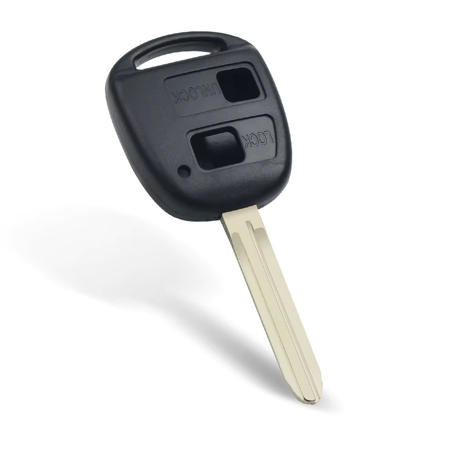 KEYYOU 10 Stück Auto-Fernbedienungsschlüssel Gehäuse für Toyota Camry Rav4 Corolla Prado Yaris Tarago Cruiser Land in Schwarz - Bild 2