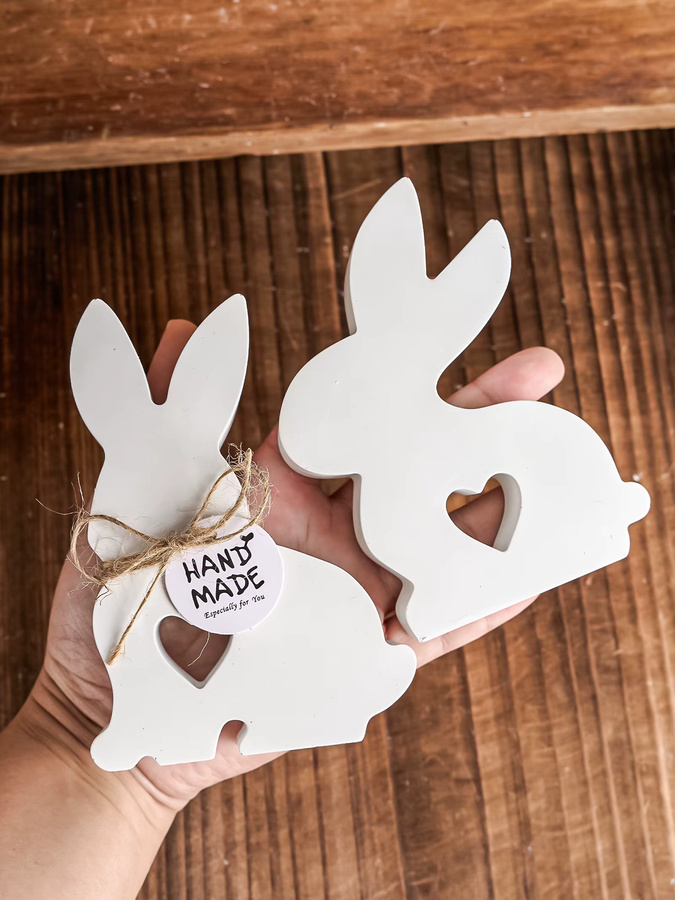 Silikonform für DIY Osterhase Kerzen und Seifen zur Gestaltung von Kaninchen-Ornamenten aus Harz oder Gips - Bild 2
