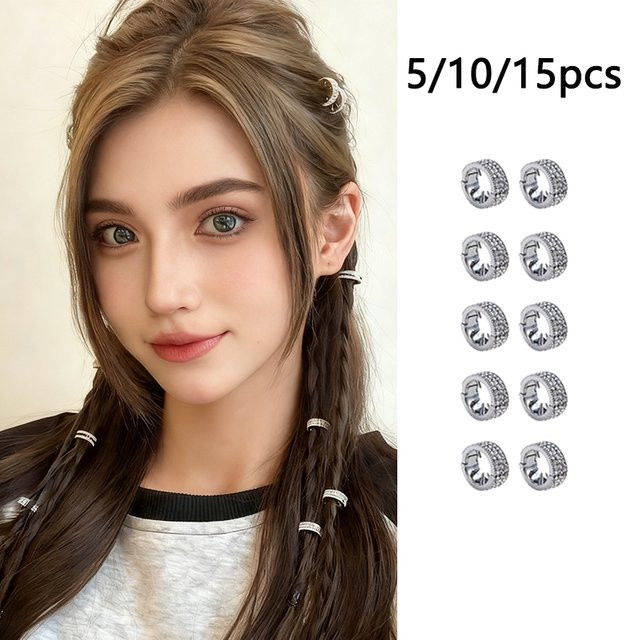Haar Clip, Silber, Strass, Kristalle, Damen - Bild 1