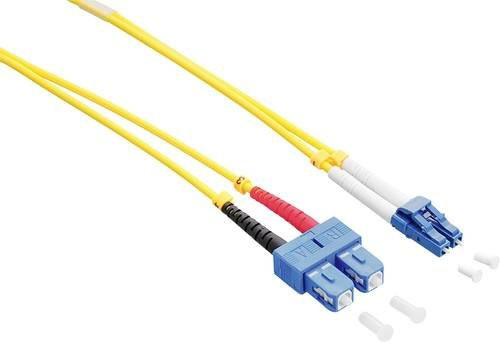 LogiLink Glasfaser LWL Anschlusskabel OS2 Singlemode 9/125 µm Gelb, Länge: 2,00 m - Bild 1