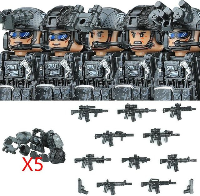 Linyi toy Armee Swat Baustein Gebäude Figuren Set - Bild 1